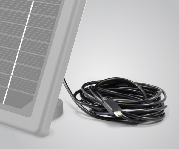 Long USB cable included