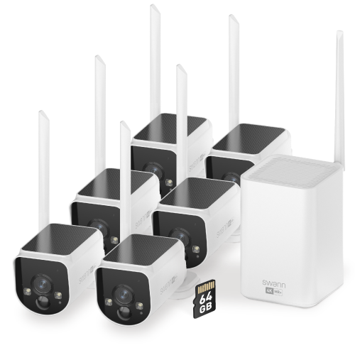 MaxRanger4K™ Solar 6 Camera Security System with Longest Range Wireless | SWNVK-MR4KSD6