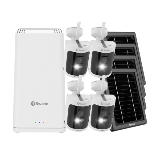 AllSecure650 2K Wireless Security Kit with 4 x Wire-Free Cameras, Solar Charging Panels & Power Hub | SONVK-650KH4S4