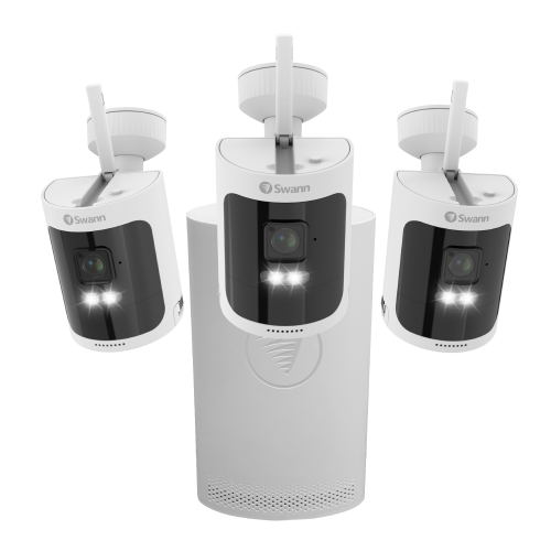 AllSecure600 2K Wireless Security Kit with 3 x Wire-Free Cameras & NVR Tower (Brown Box - Online Exclusive) | SONVK-600SD3