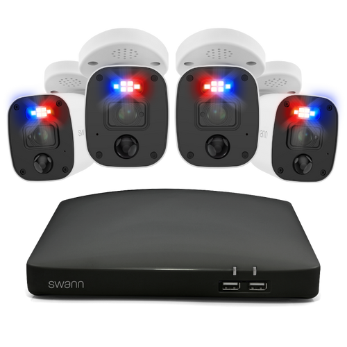 Home 4 Camera 8 Channel 4K Ultra HD DVR 1TB HDD Security System with Mic | SWDVK-858804MQ1TB