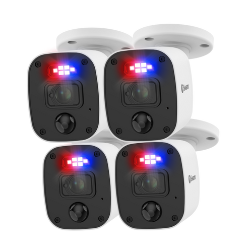 Home 1080p Full HD DVR Audio/Video Add-On Security Camera - 4 pack | SRPRO-1080MQBWB4